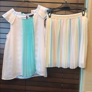 Little girls skirt outfit